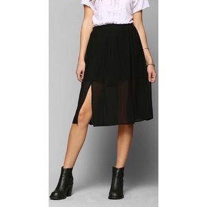 Swing Chiffon Midi Skirt